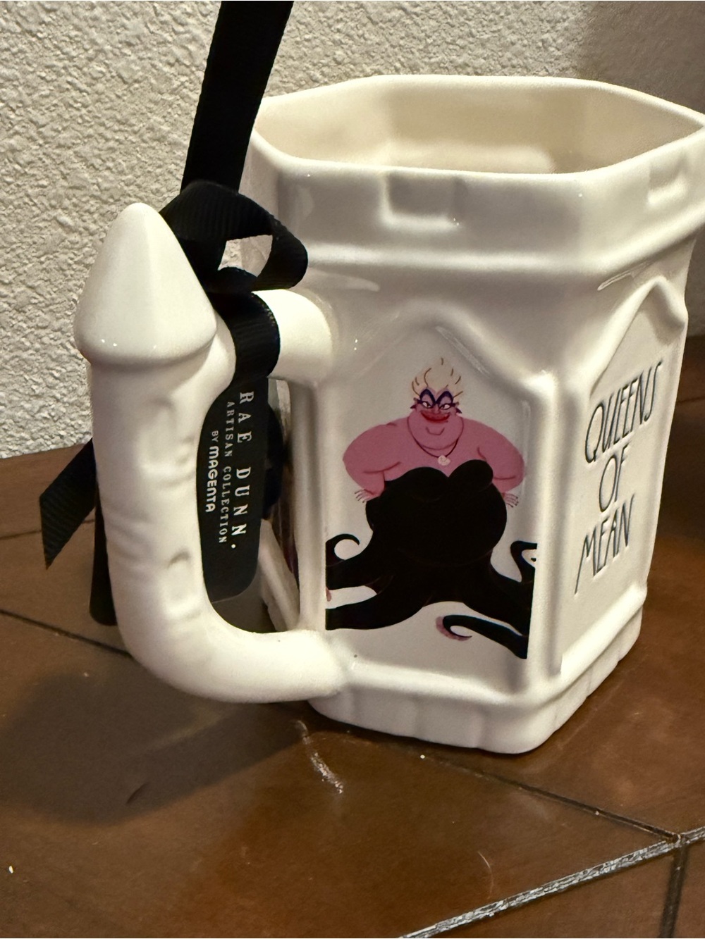 Rae Dunn x Disney White 'Queens of Mean' Ceramic Mug with Colorful Villain Art - Picture 2 of 9